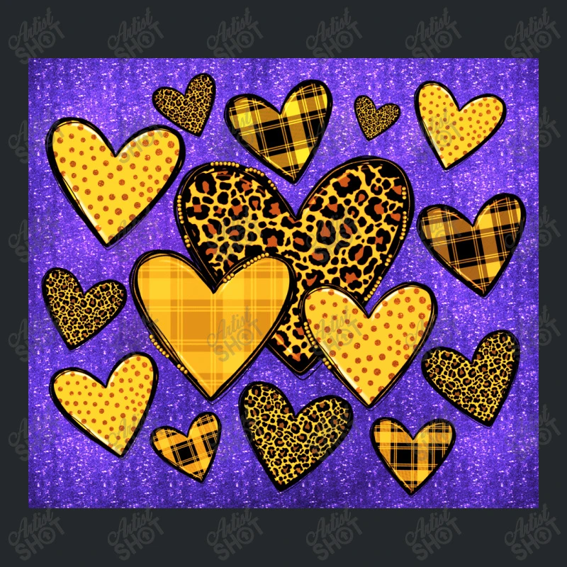 Team Spirit Color Purple And Gold Crewneck Sweatshirt - Image 5