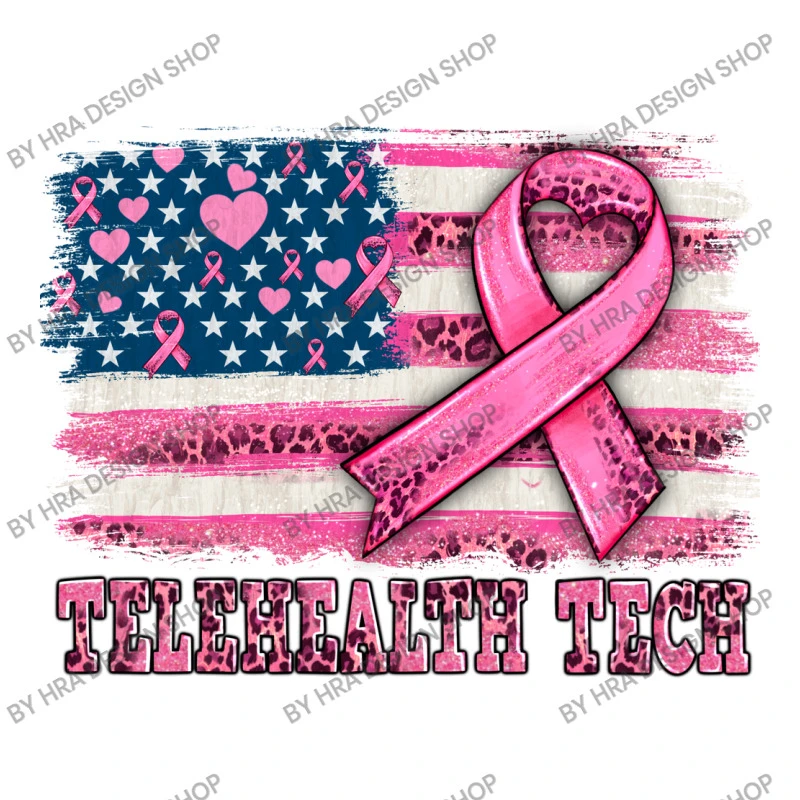 TeleHealth Tech American Cancer Flag Unisex Hoodie - Image 5