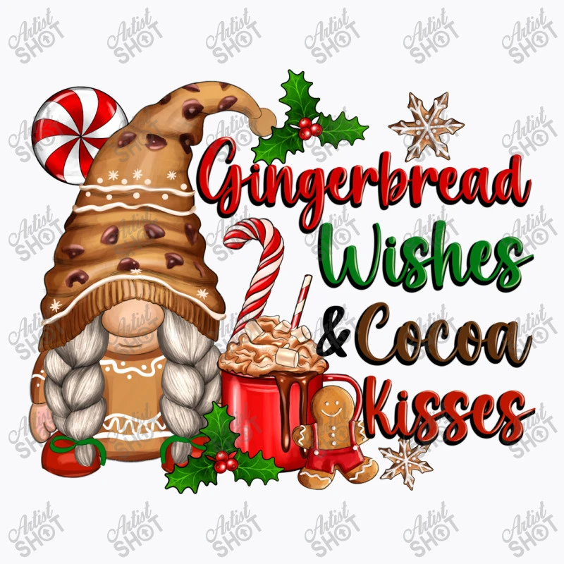 Gingerbread Wishes And Cocoa Kisses T-Shirt - Image 5