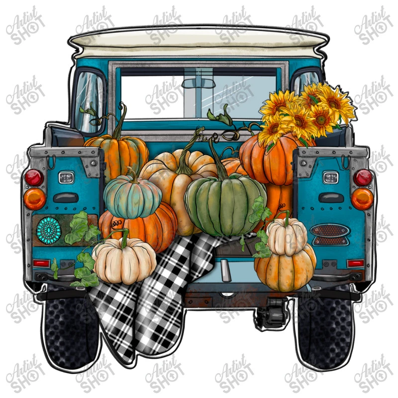 Fall Pumpkin Farm Truck 3/4 Sleeve Shirt - Image 5