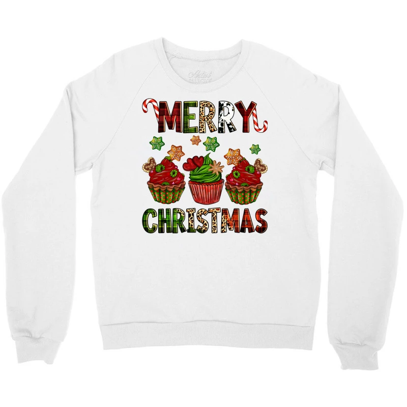Merry Christmas Cupcakes Crewneck Sweatshirt - Image 3