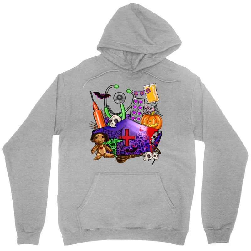 Zombie Nurse Halloween Unisex Hoodie - Image 3