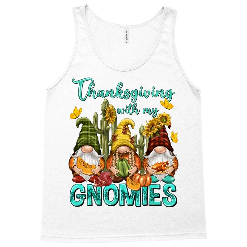 Thanksgiving With My Gnomes Tank Top - Image 3
