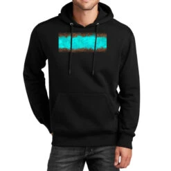 Turquoise Leopard Unisex Hoodie