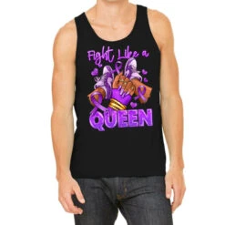 Fight Like A Queen Lupus Awareness Afro Girl Sneak Tank Top