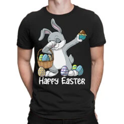 Dabbing Rabbit Easter Day Eggs Dab Boys Girls Kid T-Shirt