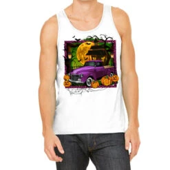 Halloween Farm Truck Tank Top