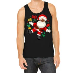 Black Santa Claus Tank Top