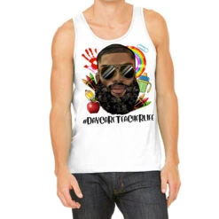 Black Man Daycare Teacher Life Tank Top