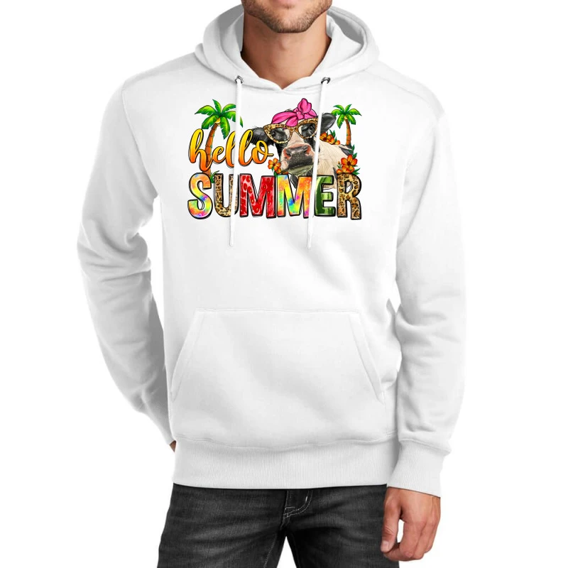 Hello Summer Cow Unisex Hoodie