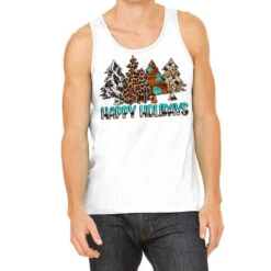 Happy Holidays Trees Tank Top