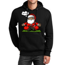 Santa Yoga Meditation Unisex Hoodie