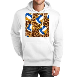 Western Volleyball Seamless Pattern Unisex Hoodie