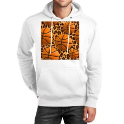 Western Basketball Seamless Pattern Unisex Hoodie