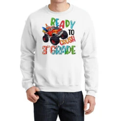 Ready To Crush Third Grade Crewneck Sweatshirt