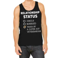 Relationship Status Single Married Taken By A Supe Tank Top