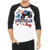 All American Boy Monsterr Truck 3/4 Sleeve Shirt