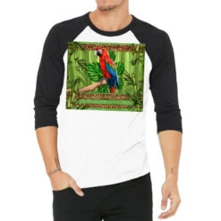 Western Macaw Parrot 3/4 Sleeve Shirt