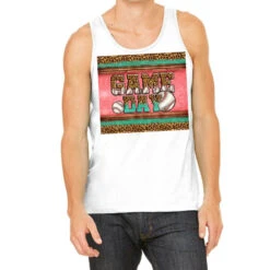 Western Pink Glitter Game Day Baseball Tank Top