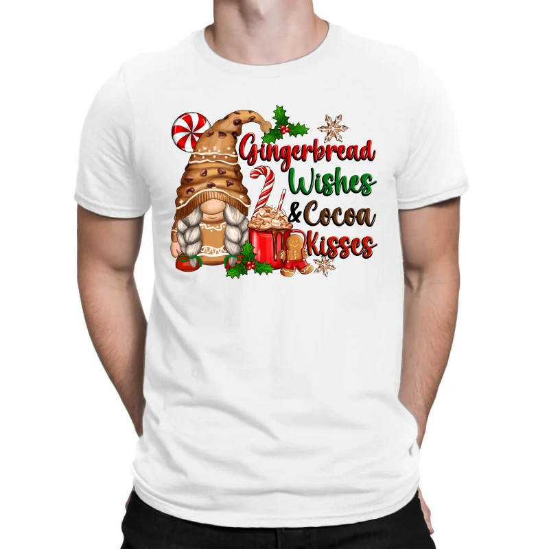 Gingerbread Wishes And Cocoa Kisses T-Shirt