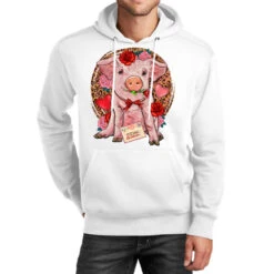 Valentine's Day Pig Unisex Hoodie