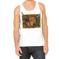 Fall Cow Tank Top