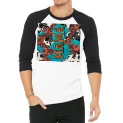 Western Mama With Aztec 3/4 Sleeve Shirt